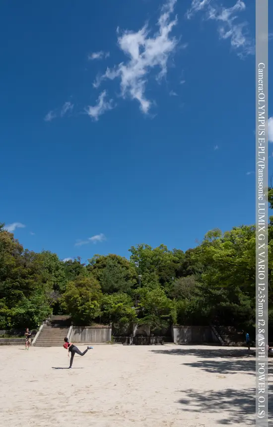 船岡山公園　キャッチボール