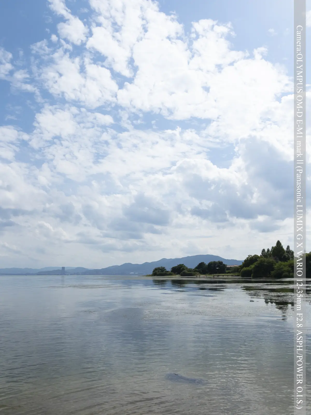 坂本城址公園から琵琶湖を望む